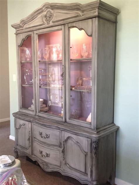 After I Painted This French Provincial China Cabinet With Homemade