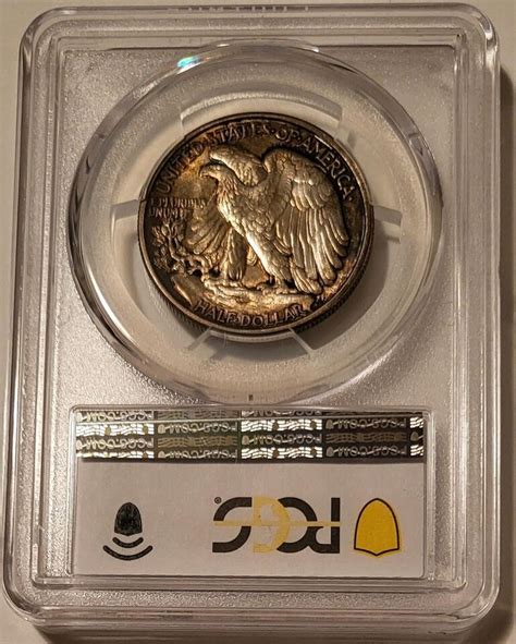 1935 Walking Liberty Half Dollar Ms64 Pcgs Toned Ebay