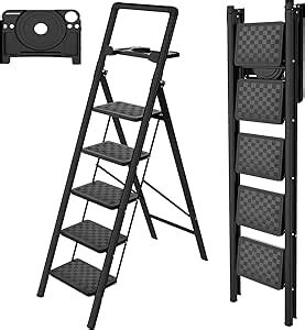 Hbtower Step Ladder Step Ladder Folding Step Stool With Tool