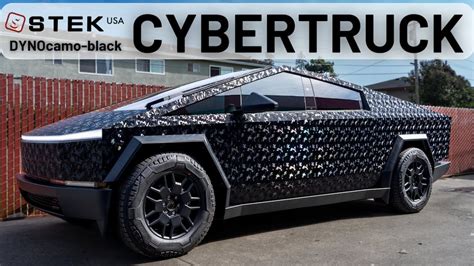 CYBERTRUCK METALLIC CAMO BLACK I STEK DYNOcamo Black PPF YouTube