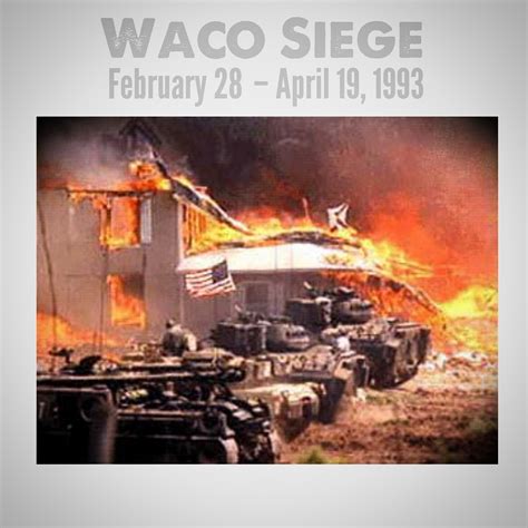 51 day siege in Waco, Texas ends in flames | Gun Calendars