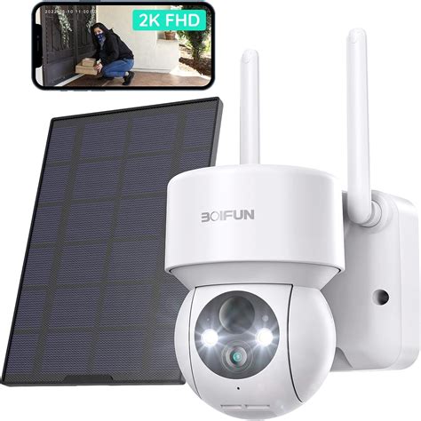 Amazon Solar Security Cameras Wireless Outdoor BOIFUN 2K Security