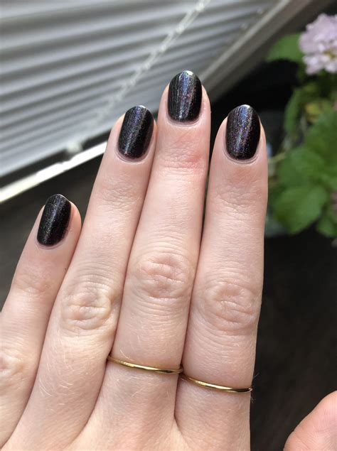 Cursed Festive Black Shimmer Nail Polish By Ilnp