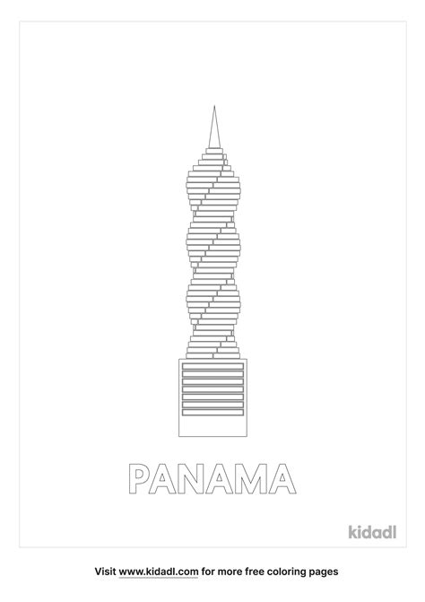 Free Panama Coloring Page | Coloring Page Printables | Kidadl