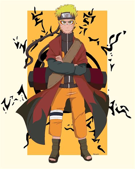 Finished the Pain arc recently and had to draw Sage Naruto, obviously ...