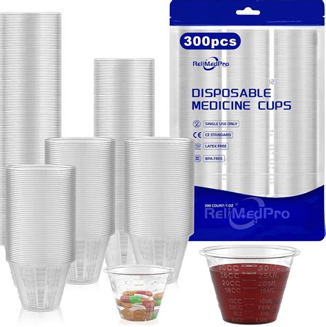 Amazon Relimedpro Disposable Graduated Plastic Medicine Cups Bulk