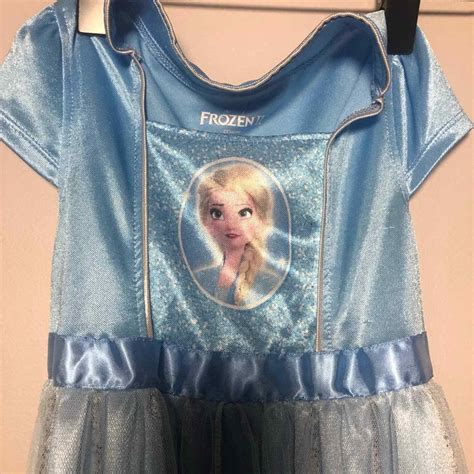 Disney Princess Dress Elsa Frozen Play Princess Girl Gem