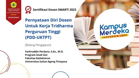 PDD UKTPT Bidang Pengajaran Fachruddin Perdana Serdos SMART 2023