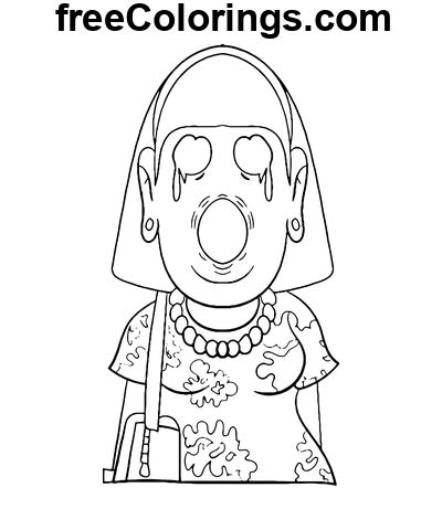 Monster From Thats Not My Neighbor Free Printable Coloring Pages