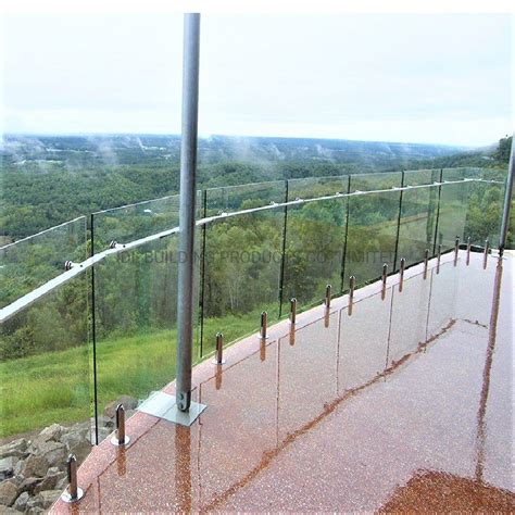 Modern Swimming Pool Fence Stainless Steel Frameless Glass Balustrade