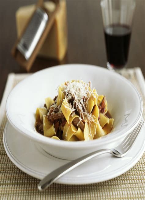 Slow cooked Italian Beef Cheek Ragù with Pappardelle Dish Magazine