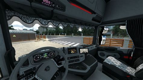 Ets Scania S Next Gen White Pluche Interior