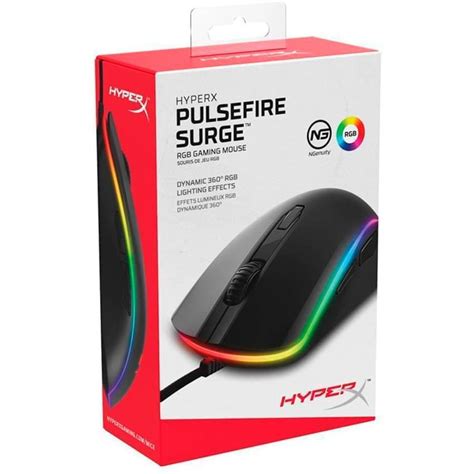 Mouse Hyperx Pulsefire Surge Rgb 16000 Dpi Negro