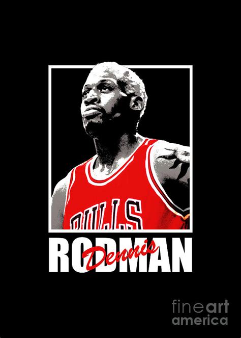 Dennis Rodman Digital Art By Assefa Burdens Pixels