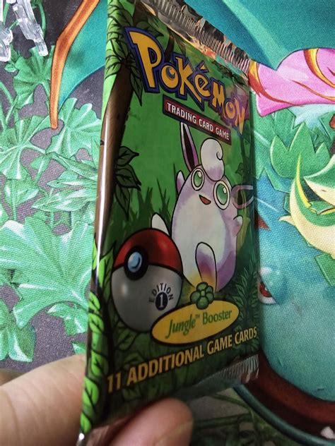 1999 Pokemon 1st Edition Jungle Booster Pack Wigglytuff WOTC Factory