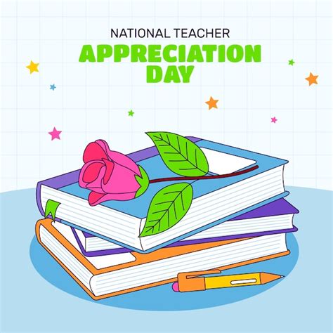 Premium Vector Hand Drawn National Teacher Appreciation Day Illustration