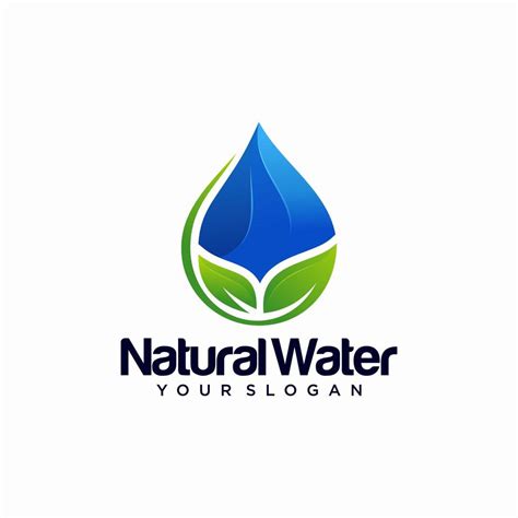 Water Drop Nature Leaf Logo Design Vector Template 7619320 Vector Art