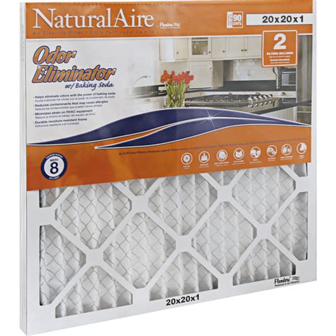 Naturalaire Air Cleaning Filter Odor Eliminator With Baking Soda 20 X