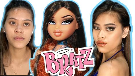 Bratz Makeup Challenge Turning Myself Into Bratz Doll How To Do Make