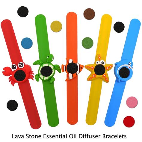 Crianças Animais De Lava Ajustável Mosquito Repelente Silicone Pulseira