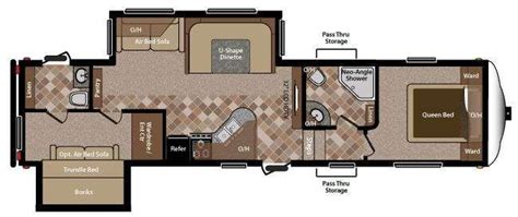 Amazing Two Bedroom Rv Floor Plans House Decor