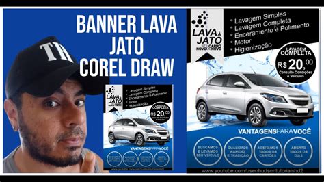 Coreldraw Banner Lava Jato Corel Draw Tutorial Youtube