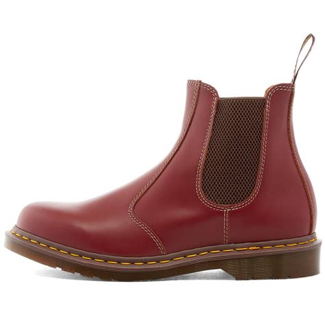 Dr Martens Vintage Chelsea Boot Made In England Oxblood Quillon