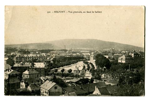 Belfort Vue générale prise des Gracis du Chateau à Belfort Cartorum