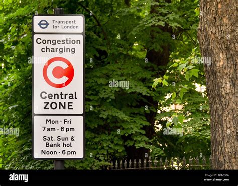 London England Uk 27 June 2023 Road Sign In Central London Marking