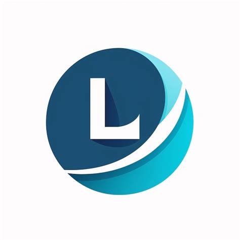 Letter L Logo Icon Design Template Elements Blue Circle Letter L Vector