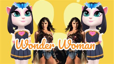 Wonder Woman 🦸‍♀️cosplay 🌹makeover💇💄👗 My Talking Angela 2