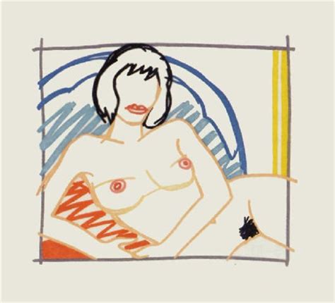 Monica Nude With Yellow Curtain Par Tom Wesselmann Sur Artnet