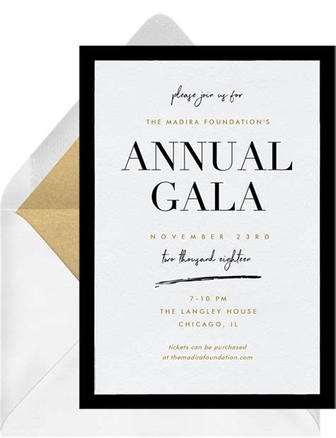 17 Elegant Gala Invitations For Your Next Vip Event Stationers