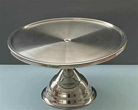 Cake Stand Stainless Steel Pedestal Cake Display Stand Large - Etsy