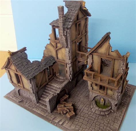 Mordheim Ruins Medieval Houses Medieval Town Medieval Fantasy