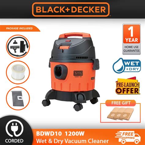 BLACK DECKER BDWD10 1200W 10L WET DRY Vacuum Cleaner Shopee Malaysia