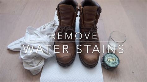 How To Remove Water Stains From Leather Shoes Youtube In