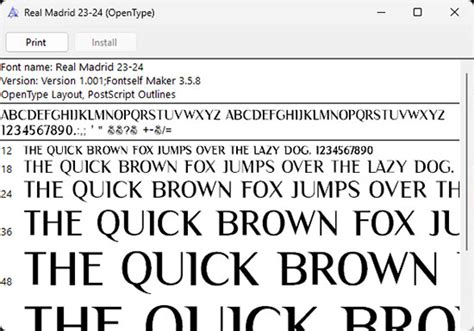 Real Madrid 2023/2024 Font (OTF & EPS) – Football Fonts