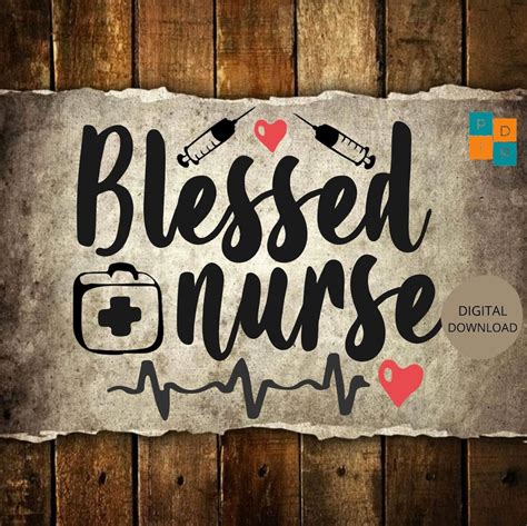 Blessed Nurse Svg Appreciation Design Instant Download Etsy