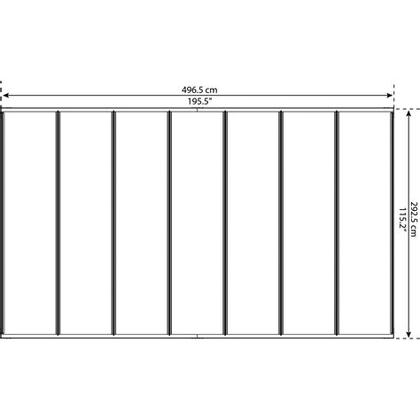 Palram Carport Canopia Palma Aluminium Cm X Cm X Cm