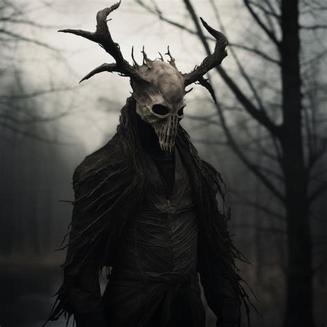 Premium Photo | Dark Fantasy Creature In The Woods