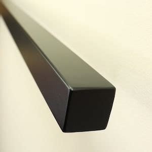 Metal Handrail 1-1/2x 1-1/2 Modern Minimalist Powder Coated, Straight End Handrail - Etsy