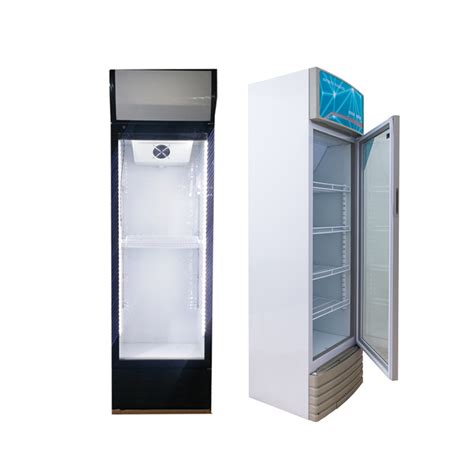 Cold Drink Refrigerator Single Glass Door Fridge 300L Display Freezer