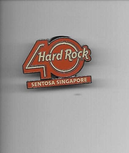 Hard Rock Cafe 40th Anniversary Pin Sentosa Singapore EBay