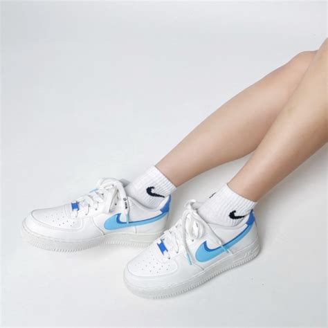 Giày Nike Air Force 1 82 White Blue DQ0359 100 Authentic Shoes