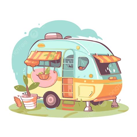 Cartoon Cute Camper PNG, Vector, PSD, and Clipart With Transparent ...