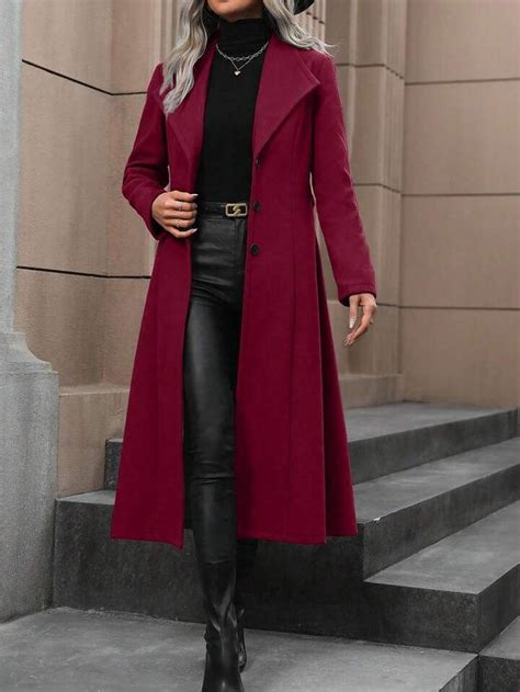 Waterfall Collar Belted Overcoat Winter Fashion Outfits Couple