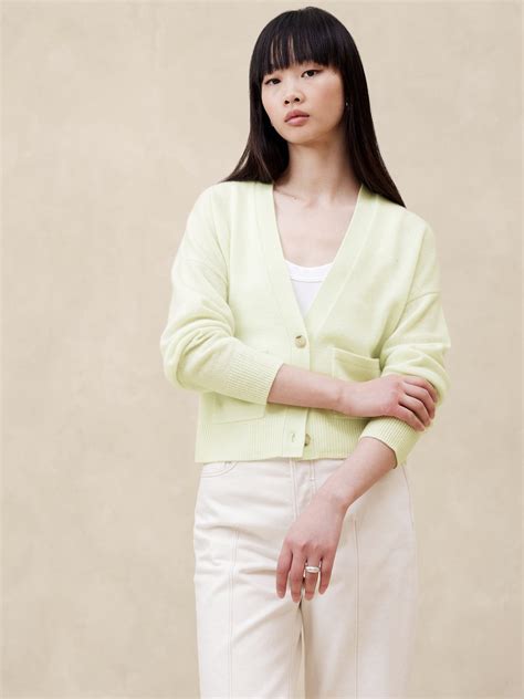 Caro Lightweight Cashmere Cardigan Banana Republic