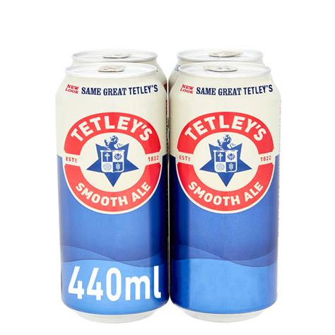 Tetleys Smooth Ale Beer 4 X 440ml Cans Beer Iceland Foods