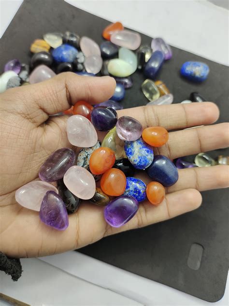 Mix Tumbled Stones Assorted Tumbled Gemstone Wholesale Bulk Etsy